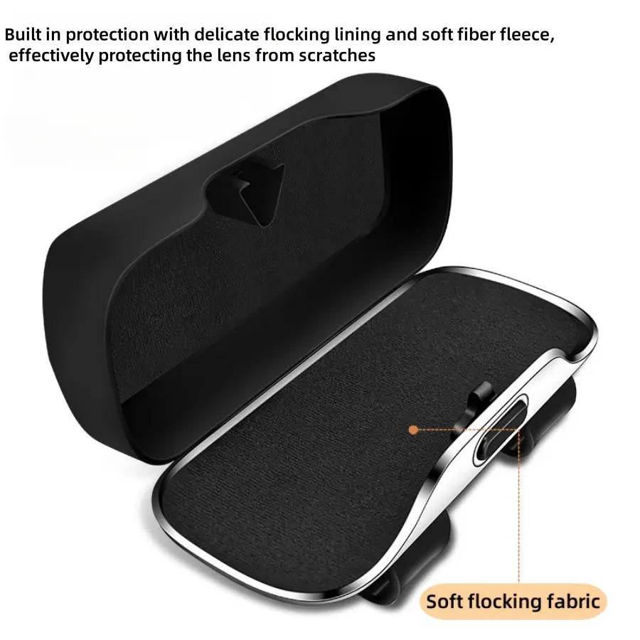 Universal Car Sun Visor Organizer: Multi-Functional Sunglasses and Eyeglass Holder for Interior Protection and Organization