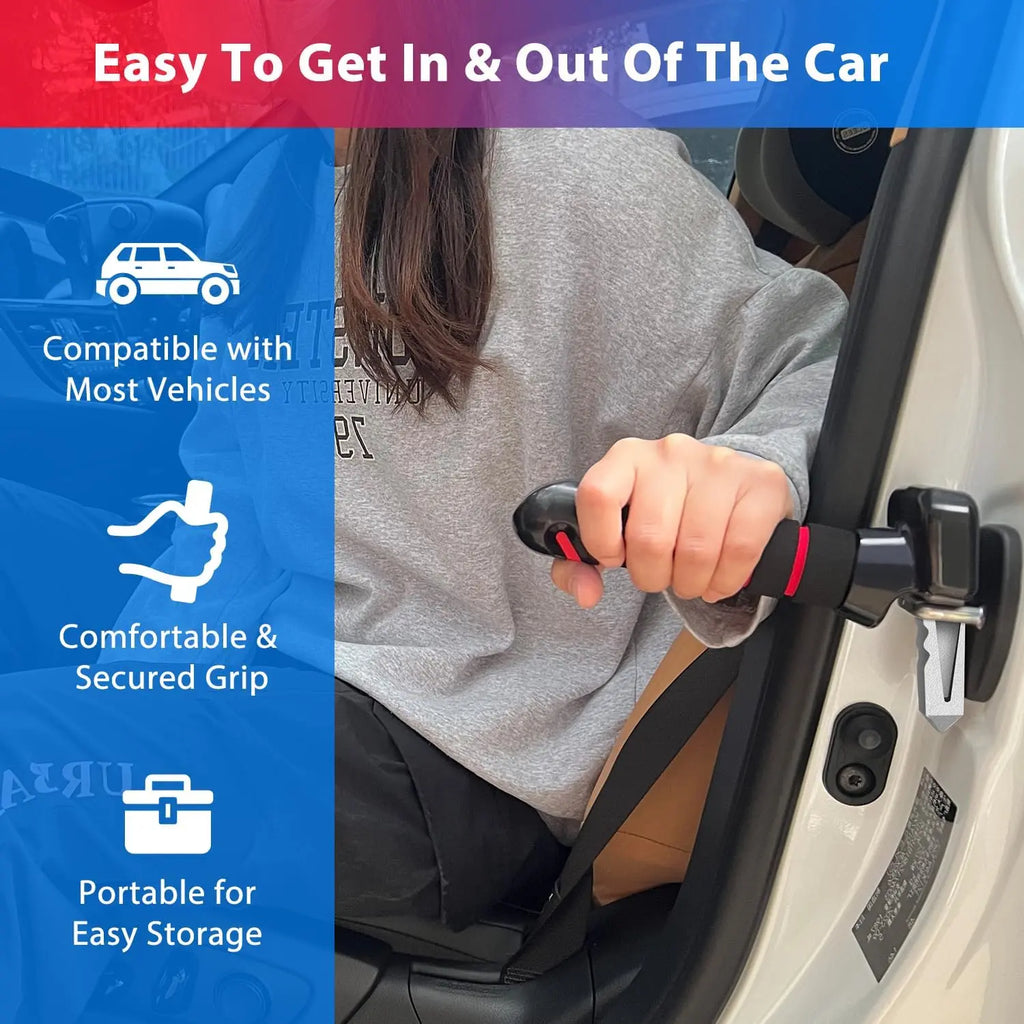Elderly Assistance Car Door Handle Kit - 3-in-1 Multifunctional Grip for Easy Entry and Exit